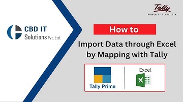 How to Import Data through Excel to Tally By Mapping Feature With TallyPrime 4.0