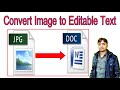 How To Convert Image to Editable Text/in One Click/Easily Online & Free Urdu/Hindi