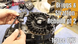 Briggs and Stratton 163 cc  OHV small engine rebuild part 2