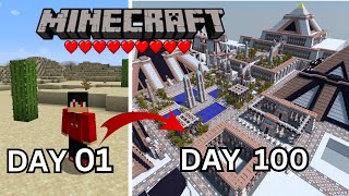 I Survived 100 Days in Desert Only World in Minecraft Survival (Part 1)