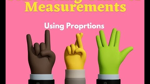 Convert Measurements Proportions