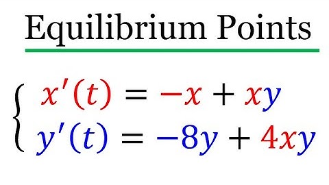 Equilibrium Points