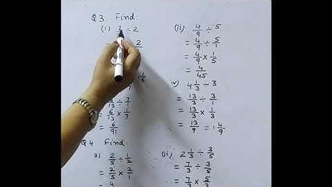 Class VII, Mathematics Chapter 2: Division of Fractions (Part 3)