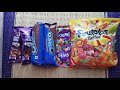 Satisfying video l ASMR lolipop candy and chocolate yummy and oreo biscuit unboxing