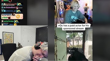 xQc Dies Laughing at Paid Actor for his Sponsored Stream