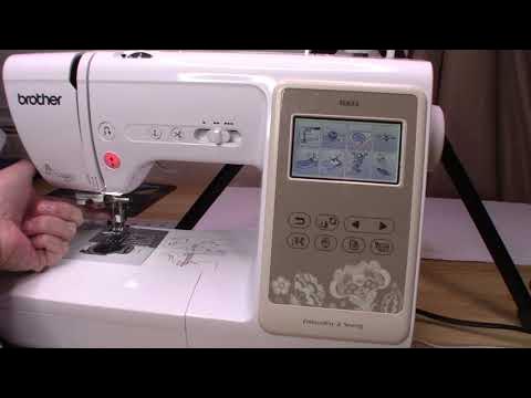 Operation Panel and Keys of the Brother SE625 Embroidery Machine 