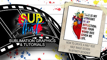 How to Create a Half Text, Half Image Design in Affinity Designer