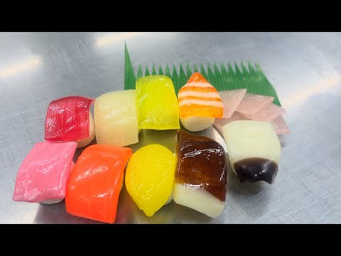 【製造風景】にぎり寿司 キャンディの作り方 / ミニチュア 飴細工 / How to make candy / Japan / Kyoto / SUSHI candy / making / 2025