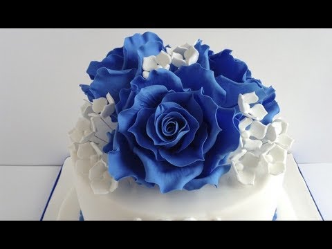 Как сделать розы из мастики - YouTube