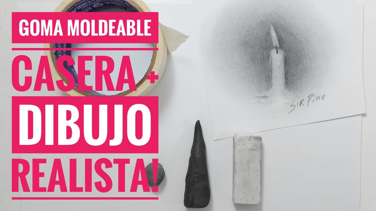 Goma Moldeable CASERA! Aprende a hacerla + Dibujo Realista! ✏📋 