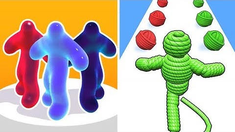 ✅ Blob runner 🆚 Rope man run android , ios gameplay | Kush gamerz | #hairrush #games #kushgamerz