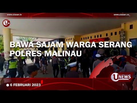 RATUSAN WARGA SERANG POLRES MALINAU DAN LAKUKAN PERUSAKAN | U-NEWS