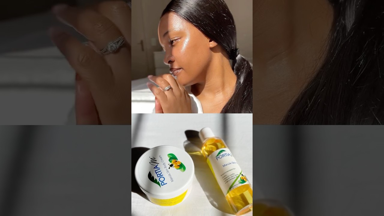 Portia M Marula Body Cream delivers deep hydration and a natural glow, thanks to the marula oil