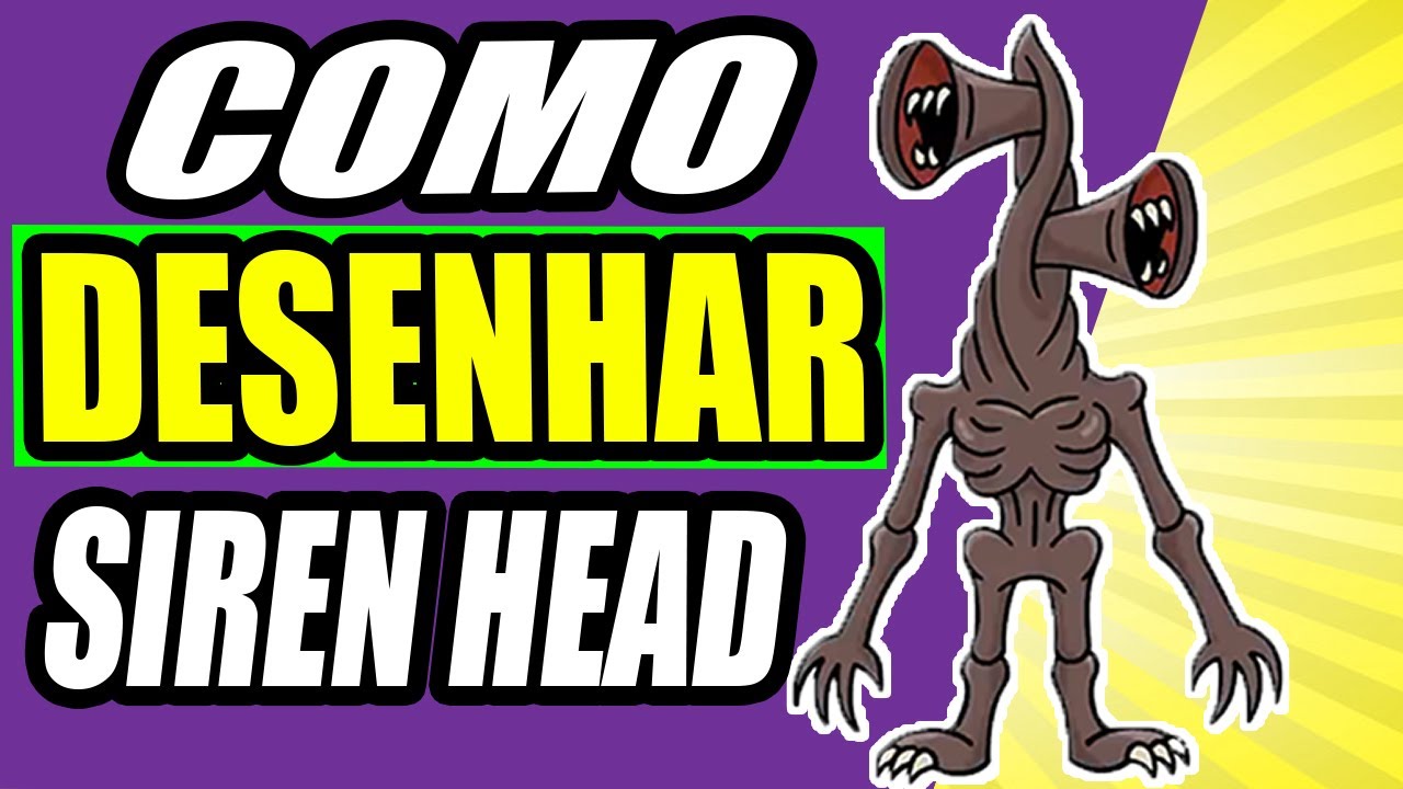 COMO DESENHAR SIREN HEAD 