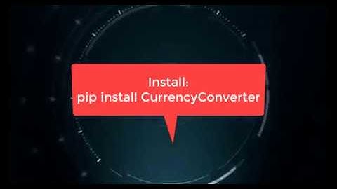 Simple Python Currency Converter #10