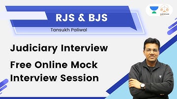 Free Online Mock Interview Session | RJS & BJS | Judiciary Interview | Tansukh Paliwal #shorts