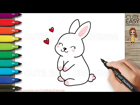 How to Draw a Cute Rabbit Easy Step By Step