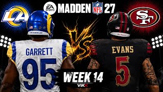 Rams vs 49ers Week 14 Simulation | Madden 27 Rosters