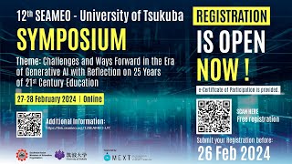 12th SEAMEO - University of Tsukuba Symposium on 28 February 2024 screenshot 5