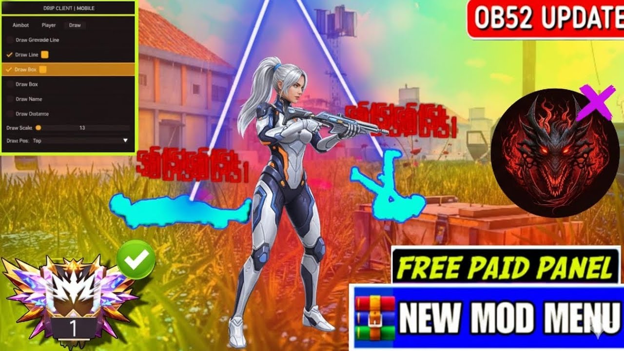 😱 Free Fire OB52 Antiban Headshot Panel 🔥 | Mod Menu + Injector OB52 100% Safe ✅ | 