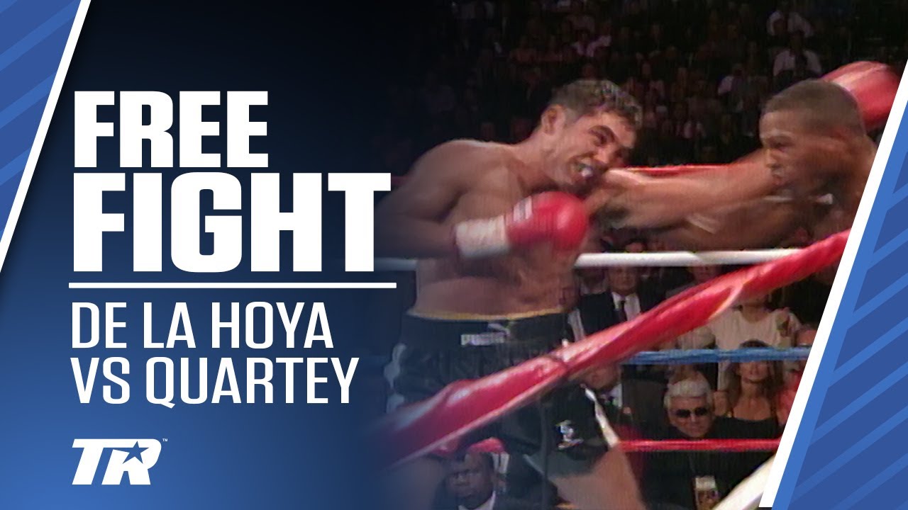 Oscar De La Hoya Returns after 16 Months to Beat Ike Quartey ON THIS DAY FREE FIGHT
