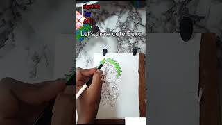 let's draw cute Deku #art#sketch#drawing#viral#viralvideo