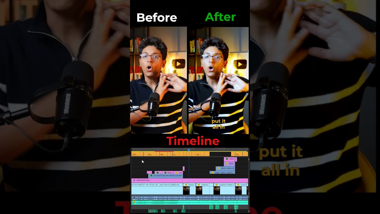 Video before edit and After edit.      #videoeditor #freelancing #motiongraphics #premierepro #reels