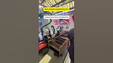 Program-free track welding robot welding plant steel structure H-shaped steel