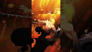 This Is Anime 4K Demon Slayer Inosuke Falling From Infinity Castle