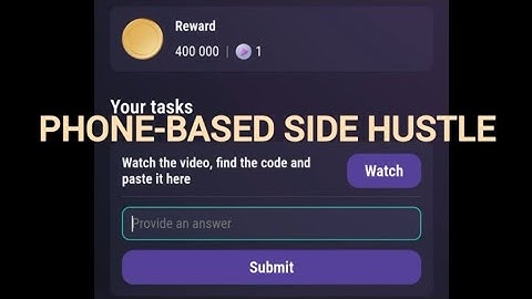 PHONE-BASED SIDE HUSTLE | TAPSWAP DAILY VIDEO CODE | AUGUST 21