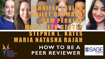Webinar: SAGE Publishing - How to Be A Peer Reviewer