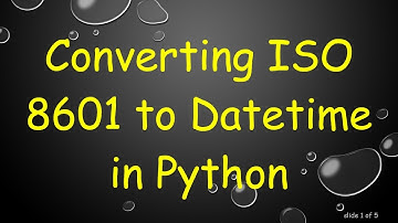 Converting ISO 8601 to Datetime in Python