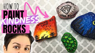How to Make Kindness Rocks | Inspiring Art Project Painting Tutorial for Beginners