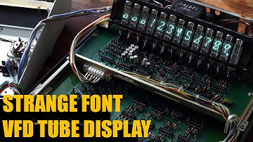 Strange VFD Display Tubes In The Facit 1128