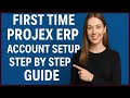 First Time Business Account Setup in Projex ERP Software!
