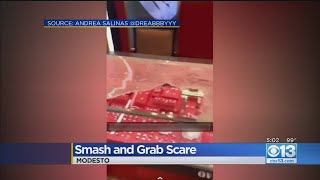 Smash And Grab At Modesto Mall