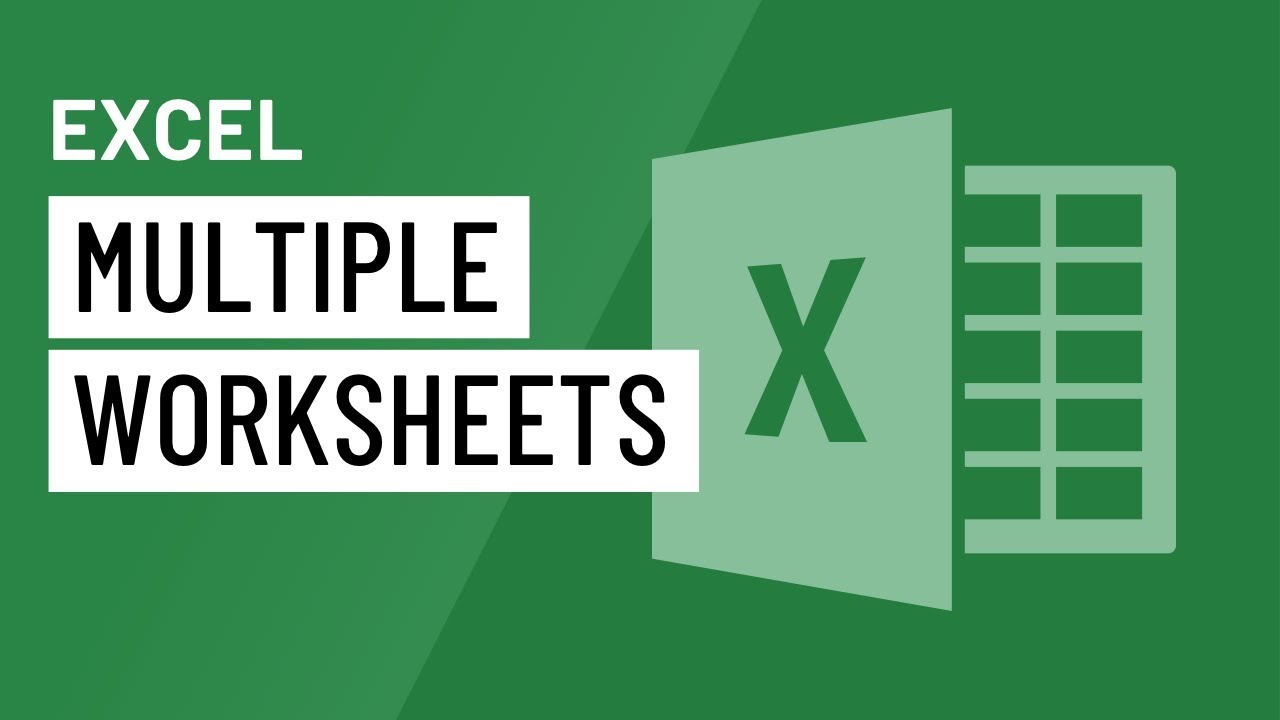 ⁣Excel: Working with Multiple Worksheets