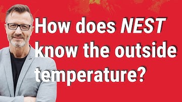 How does Nest know the outside temperature?