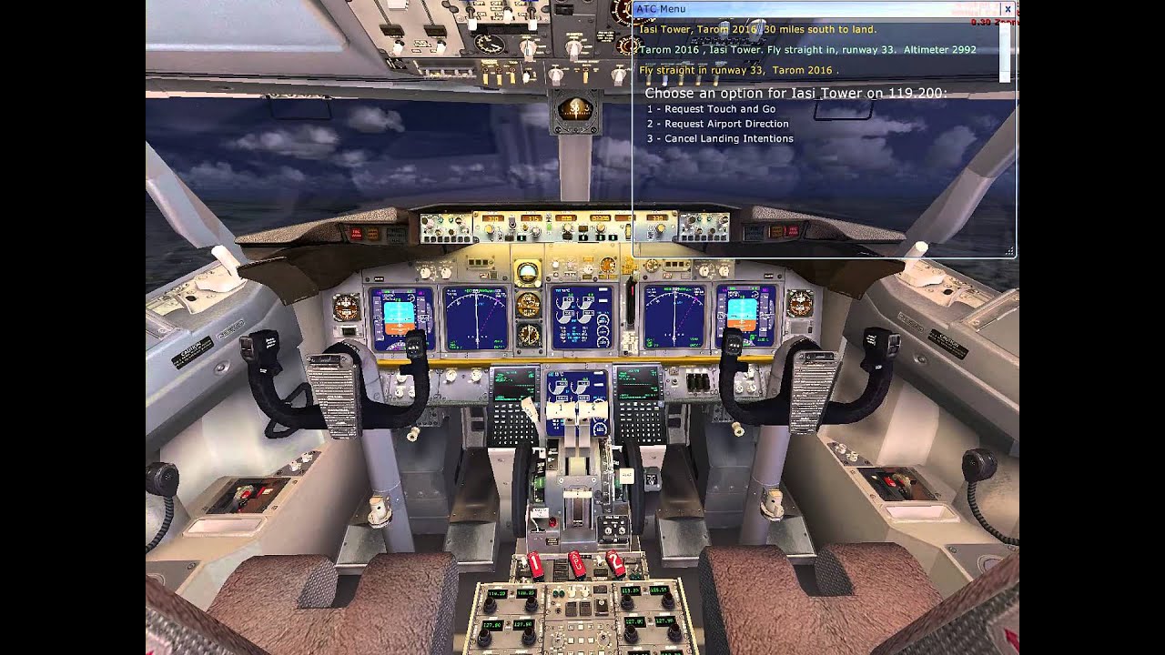 FSX Boeing 737 800 TAROM ILS Landing to IASI (LRIA) - YouTube