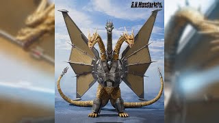 A Look At S.h.monsterarts Mecha Ghidorah Shinjuku Decisive Battle Set By Tamashii Nations Reveal