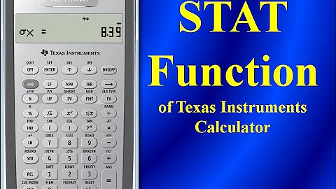 STAT Function of Texas Instruments BA II Plus Professional Calculator