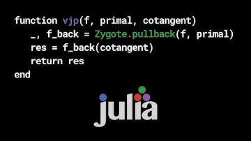 What is a Pullback in Zygote.jl? | vector-Jacobian products in Julia