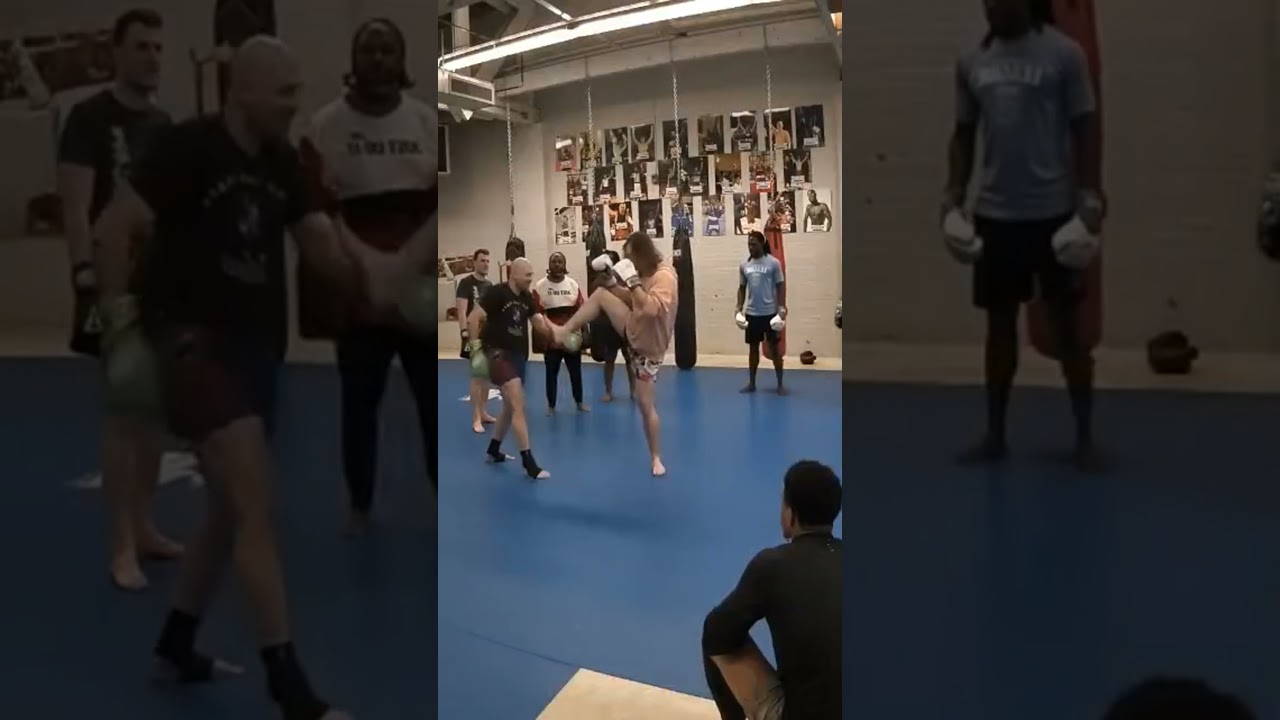 Teep tag with kick catch game for Muay Thai!