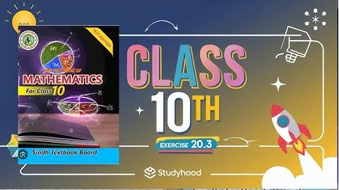 Math || Class 10 || exercise 20.3 { questions 5} SINDH BOARD.#viralvideo