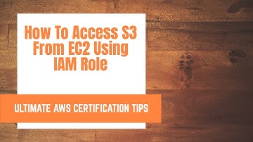 How to Access S3 from EC2 using IAM role