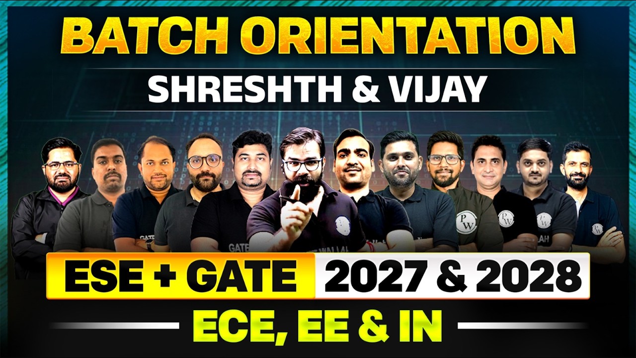 GATE & ESE 2027 2028 Preparation | ECE, EE & IN | Shreshth & Vijay ...