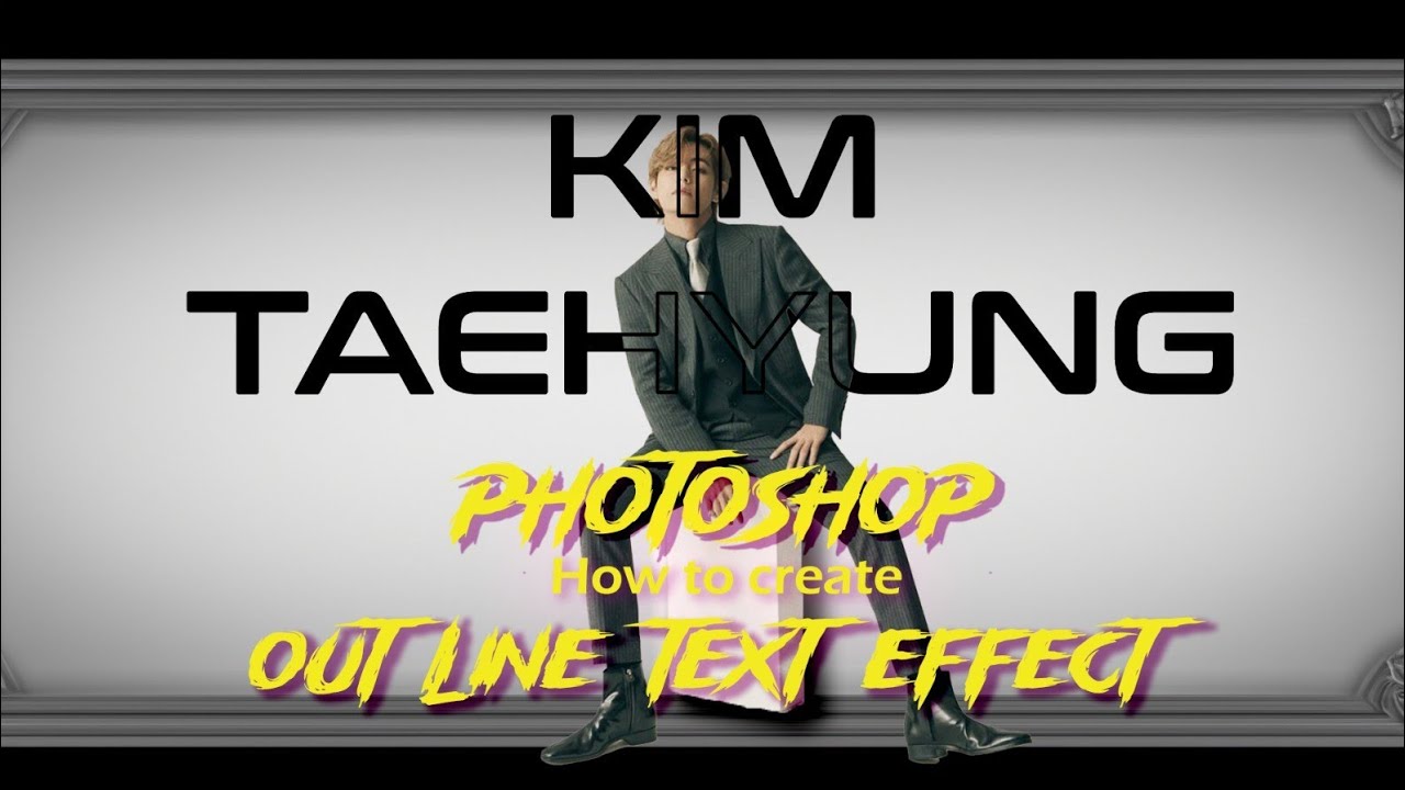 "Create Eye-Catching Outline Text in Photoshop – Beginner Tutorial" #tutorial #photoshop #like