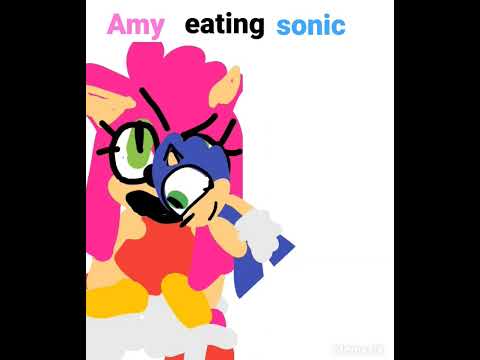 Amy eating sonic