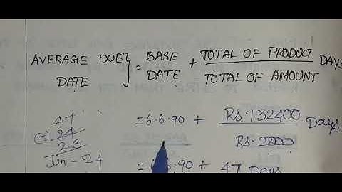 #1 Average due date solved problem with tamil explanation