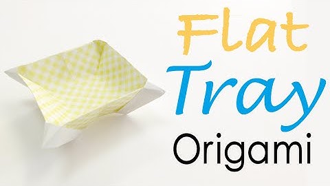 Origami Paper Flat Box Tray - Origami Kawaii〔#062〕